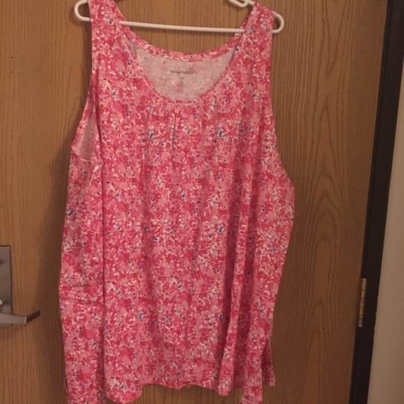 COPY - WOMAN within pink floral tank top tunic 5x - Picture 1 of 3